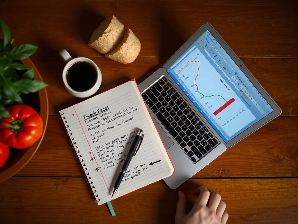 Radna površina s podacima i bilješkama